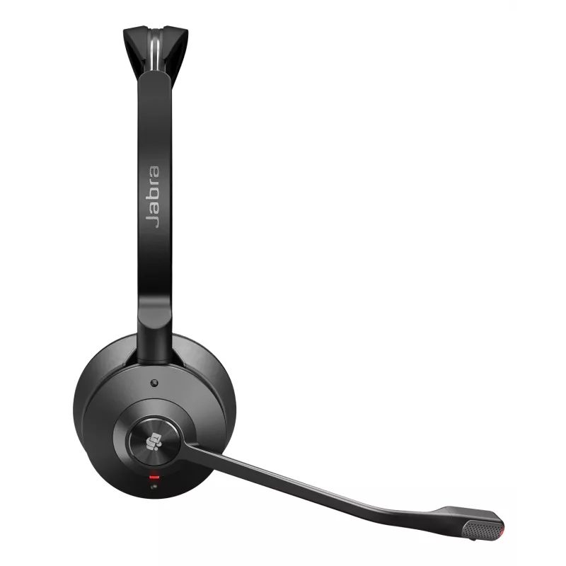 Jabra Engage 55 SE - USB-A MS Stereo, EMEA/APAC, belaidė ausinė, 40–16000 Hz, biurui/skambučių centrui, 83 g, juoda