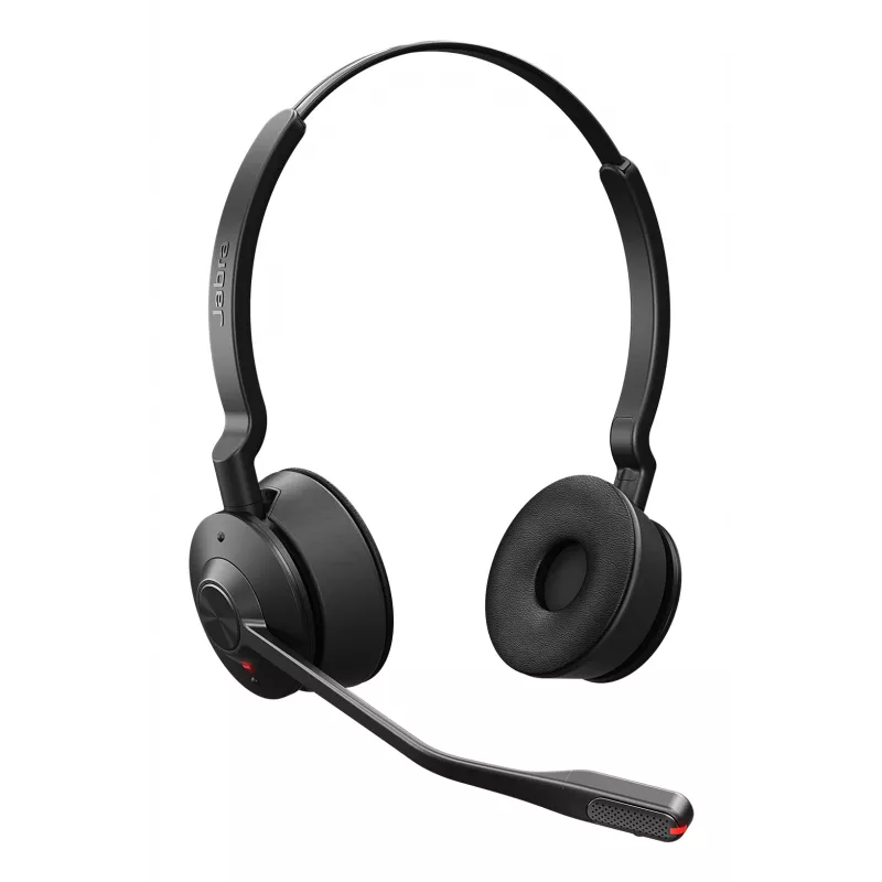 Jabra Engage 55 SE - USB-A UC Stereo, belaidė ausinė, 40–16000 Hz, biurui/skambučių centrui, 83 g, juoda