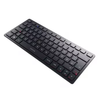 CHERRY KW 9200 MINI belaidė kompaktiška klaviatūra USB + RF + Bluetooth QWERTZ juoda