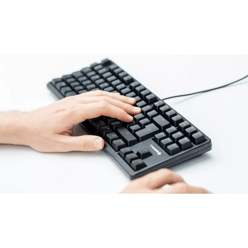 CHERRY G80-3000N RGB TKL klaviatūra, USB, QWERTZ, vokiškas išdėstymas, juoda