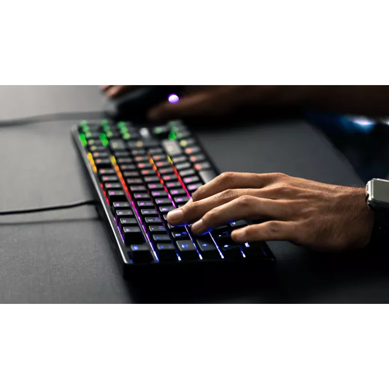 CHERRY G80-3000N RGB TKL klaviatūra, USB, QWERTZ, vokiškas išdėstymas, juoda