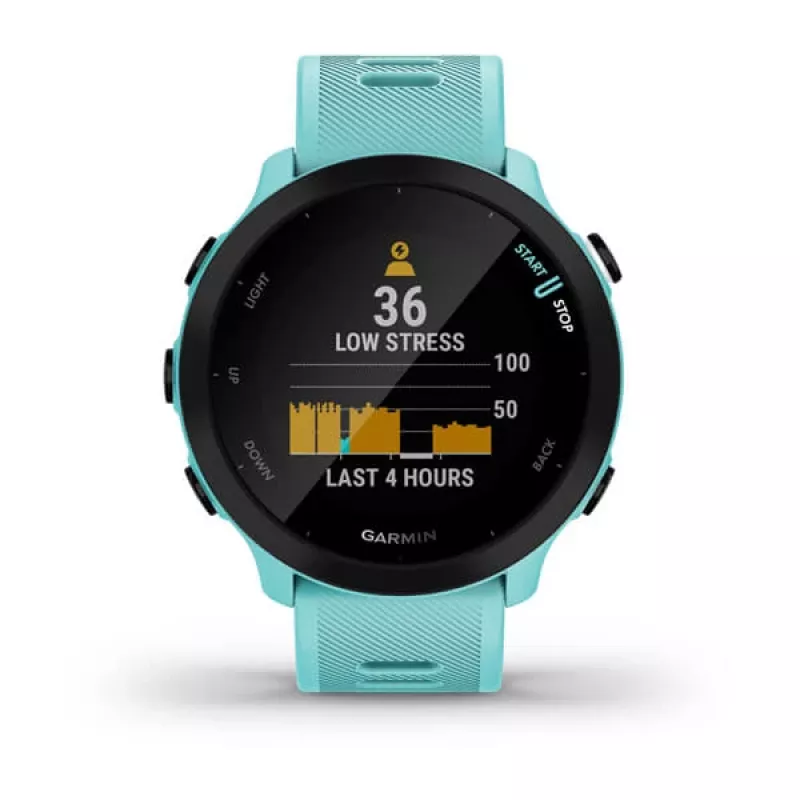 GARMIN INTERNATIONAL Forerunner 55 bėgimo išmanusis laikrodis – Aqua
