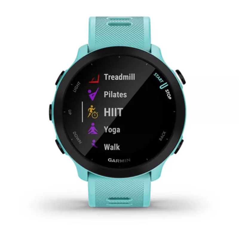 GARMIN INTERNATIONAL Forerunner 55 bėgimo išmanusis laikrodis – Aqua