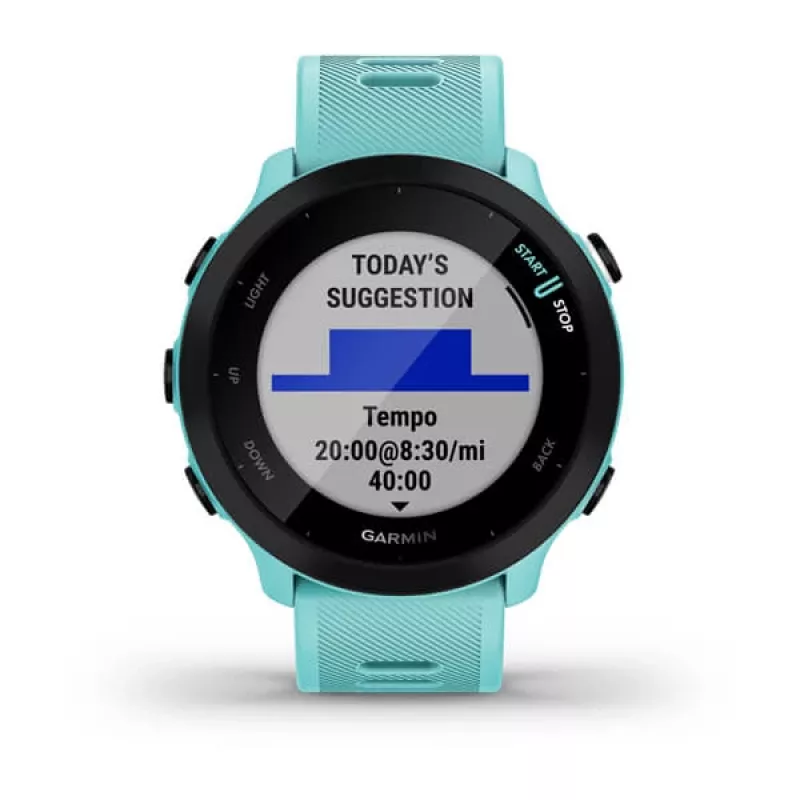 GARMIN INTERNATIONAL Forerunner 55 bėgimo išmanusis laikrodis – Aqua
