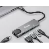 Equip USB-C 5 in1 Multifunkcinis adapteris, HDMI, Gigabit LAN, USB 3.2 GEN1, 100W USB PD