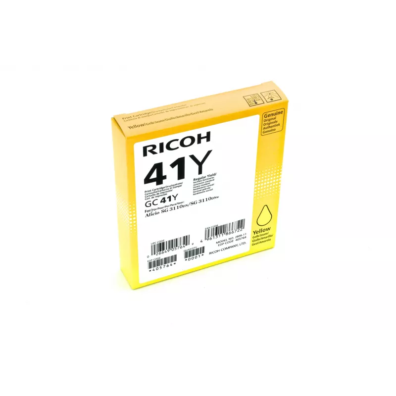 Ricoh 405764 rašalo kasetė 1 vnt. Originali standartinė išeiga geltona