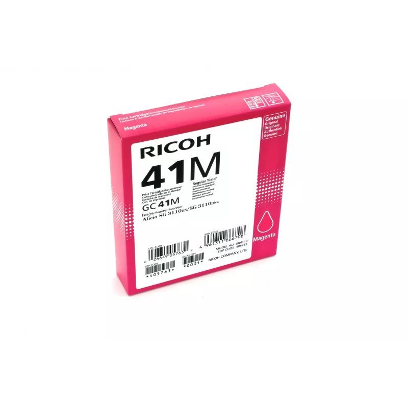Ricoh 405763 rašalo kasetė 1 vnt. Originali Standartinė išeiga Purpurinė