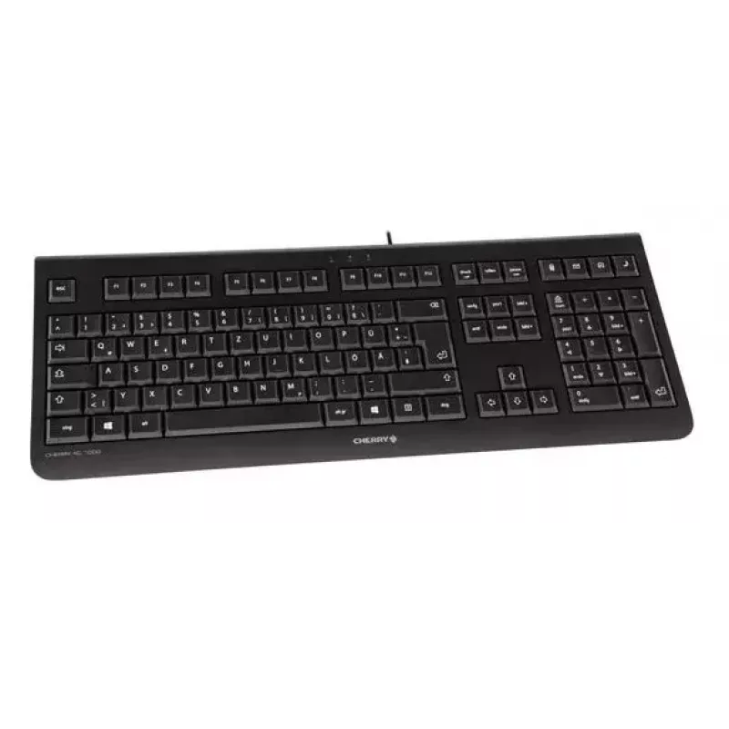 CHERRY KC 1000 klaviatūra universali USB AZERTY Belgijos juoda