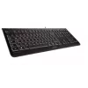 CHERRY KC 1000 klaviatūra universali USB AZERTY Belgijos juoda