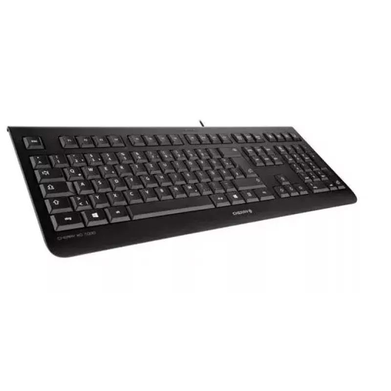 CHERRY KC 1000 klaviatūra universali USB AZERTY Belgijos juoda