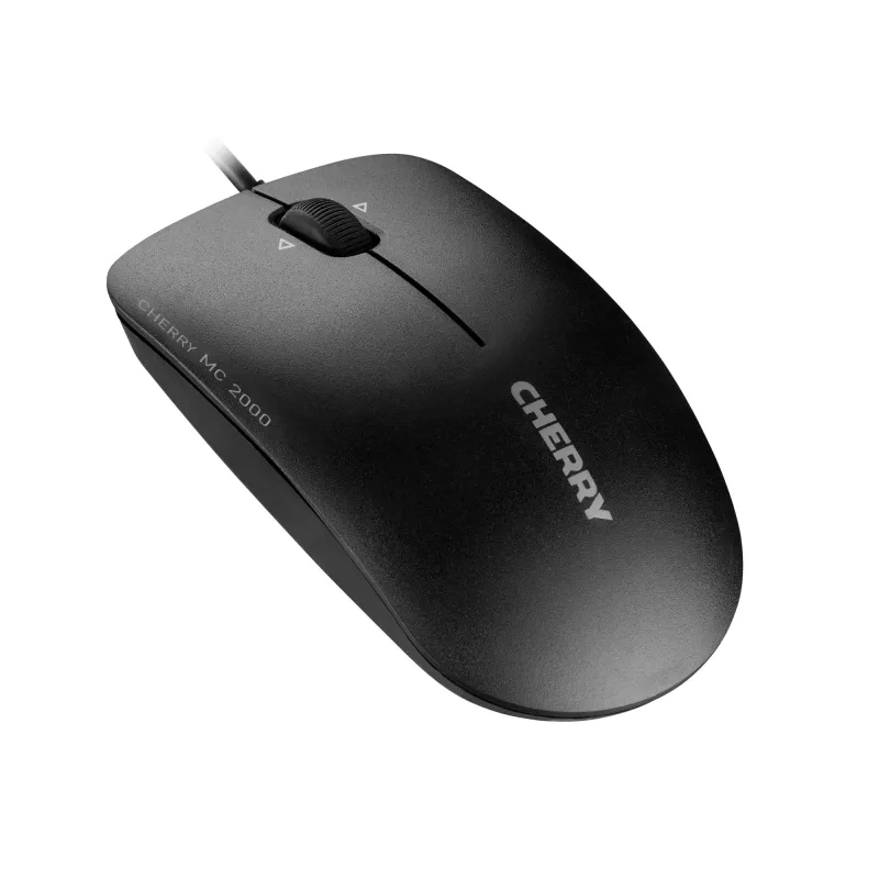 CHERRY MC 2000 laidinė pelė su pasvirimo ratuku, juoda, USB
