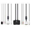 LevelOne 2 prievadų USB DVI-D Single Link KVM jungiklis su garso palaikymu