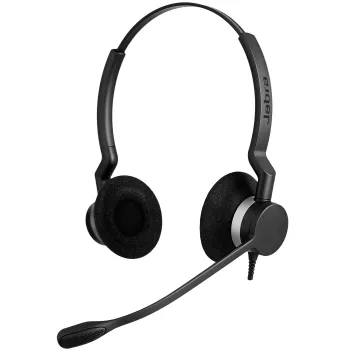 Ausinės Jabra BIZ 2300 Duo, NC, laidinės, biurui/skambučių centrui, 150-4500 Hz, 65 g, juodos