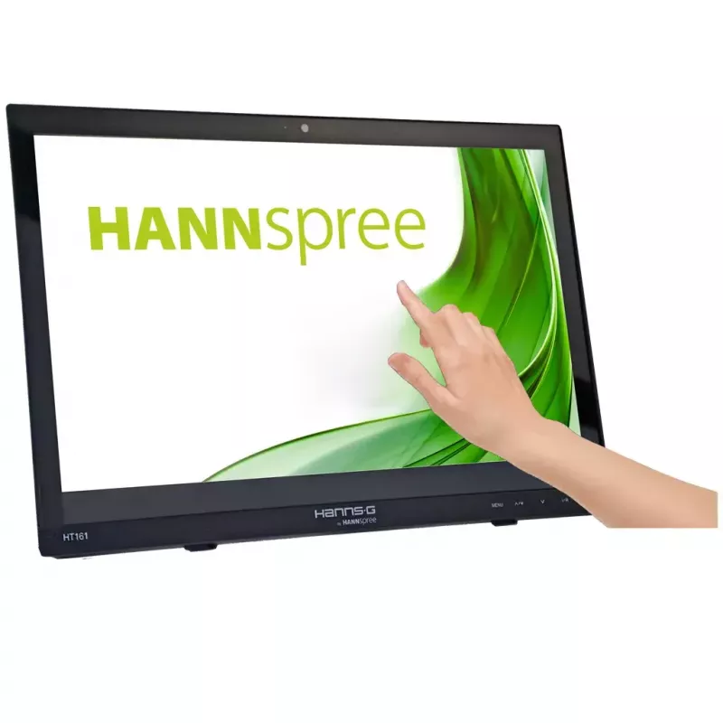 Hannspree HT161HNB monitorius 39,6 cm (15,6 col.) 1366 x 768 pikselių HD LED jutiklinis stalinis juodas