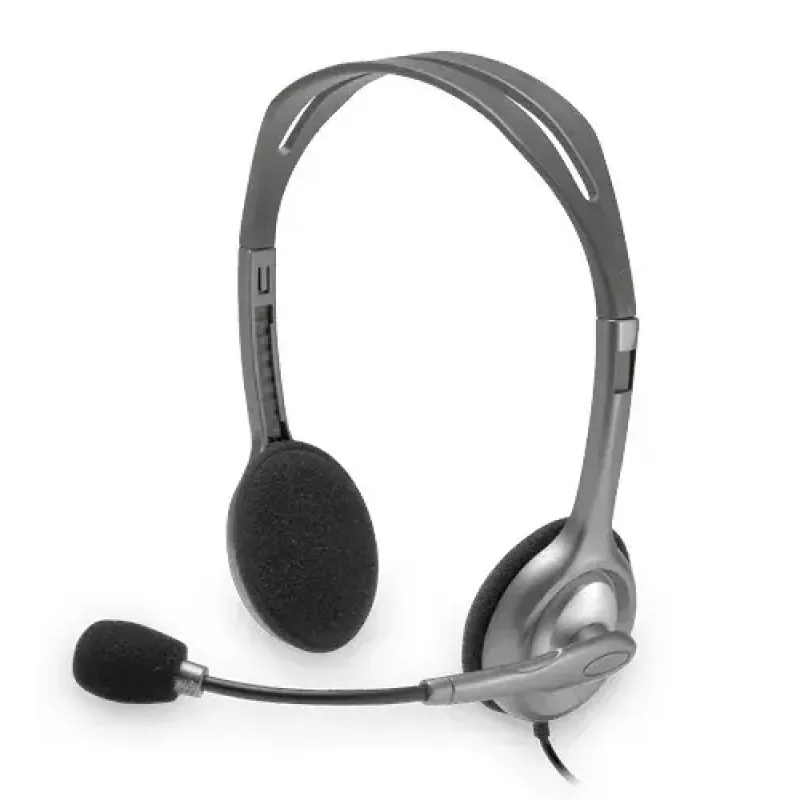 LOGITECH H110 – Stereo ausinės su mikrofonu, 3.5 mm