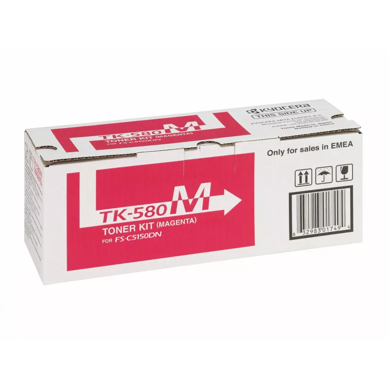 KYOCERA TK-580M originalus kasečių rinkinys, 1 vnt., rausvai raudona (magenta)