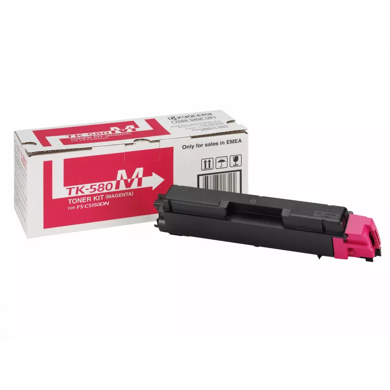 KYOCERA TK-580M originalus kasečių rinkinys, 1 vnt., rausvai raudona (magenta)