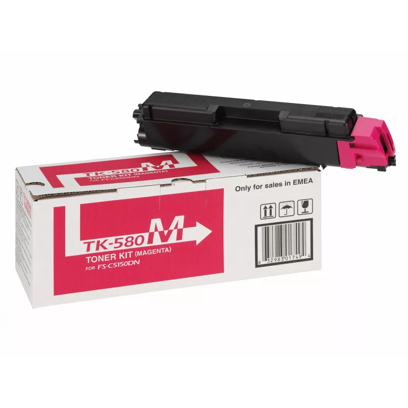 KYOCERA TK-580M originalus kasečių rinkinys, 1 vnt., rausvai raudona (magenta)