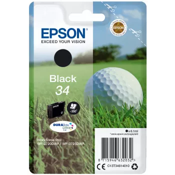 Epson Golf ball Singlepack Black 34 DURABrite Ultra rašalas