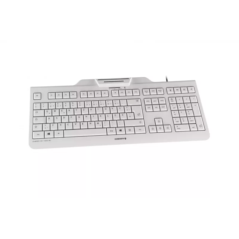 Contour Design KC 1000 SC klaviatūra Office USB QWERTZ vokiška pilka