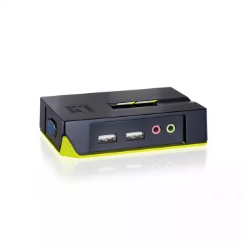 LevelOne KVM-0221 2 prievadų USB VGA KVM jungiklis su garso palaikymu