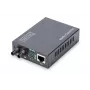 DIGITUS DN-82110-1 Media keitiklis, daugiamodis, 10/100/1000Base-T į 1000Base-SX, su maitinimo šaltiniu, ST jungtis, iki 0,5 km