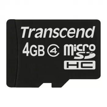 MicroSDHC atminties kortelė Transcend 4GB, modelis TS4GUSDC4