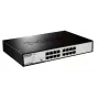 D-Link DGS-1016D/E tinklo jungiklis nevaldomas Juodas, Metalinis