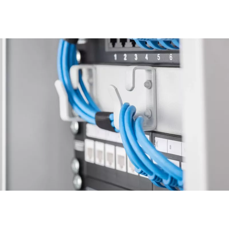 DIGITUS CAT6 pataisų skydelis 8 prievadų ekranuotas juodas 10 colių