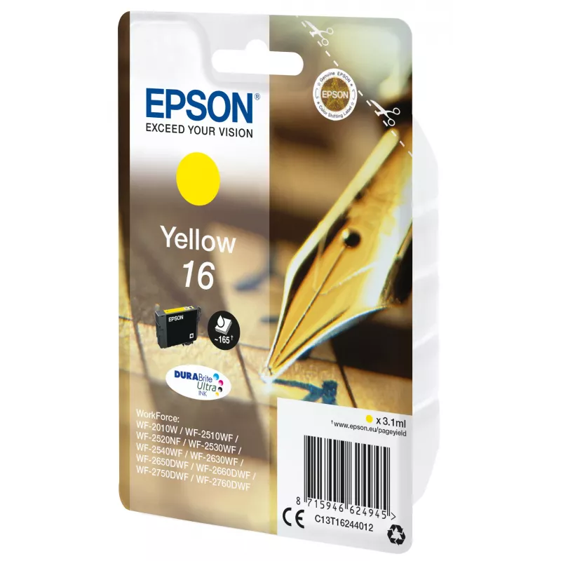 Epson Pen ir kryžiažodžių geltona 16 DURABrite Ultra rašalo kasetė