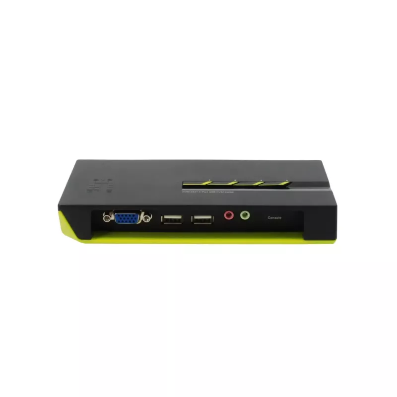 LevelOne 4 prievadų USB VGA KVM jungiklis su garsu