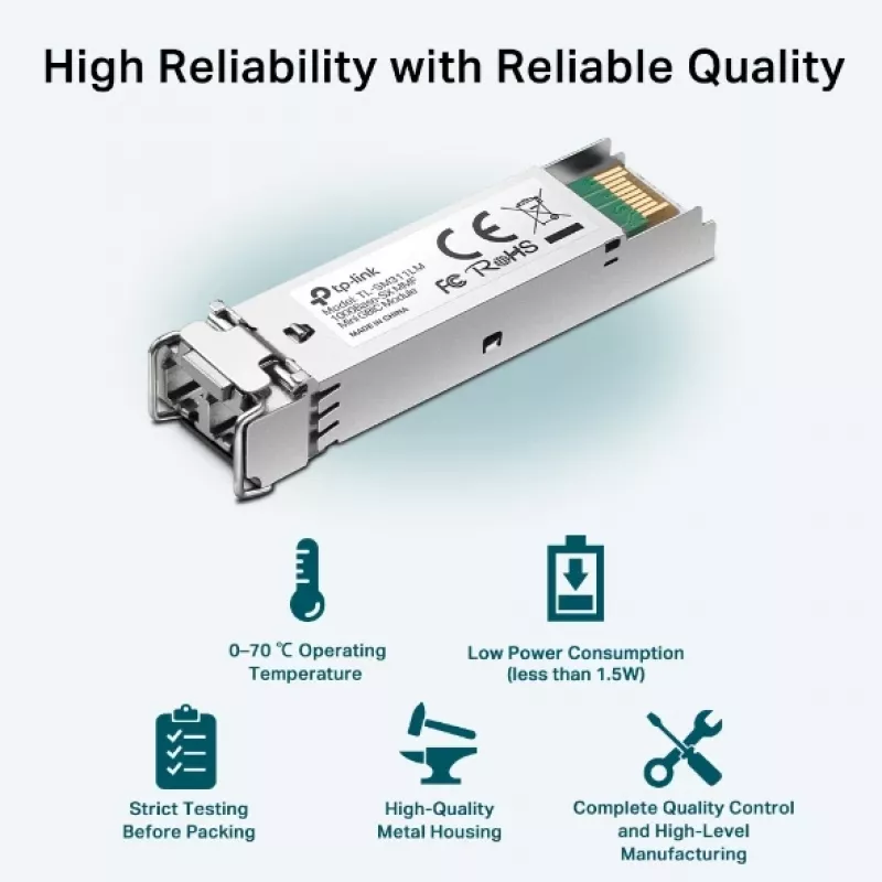 TP-Link SFP 1000BASE-SX LC MiniGBIC Mm šviesolaidinis modulis