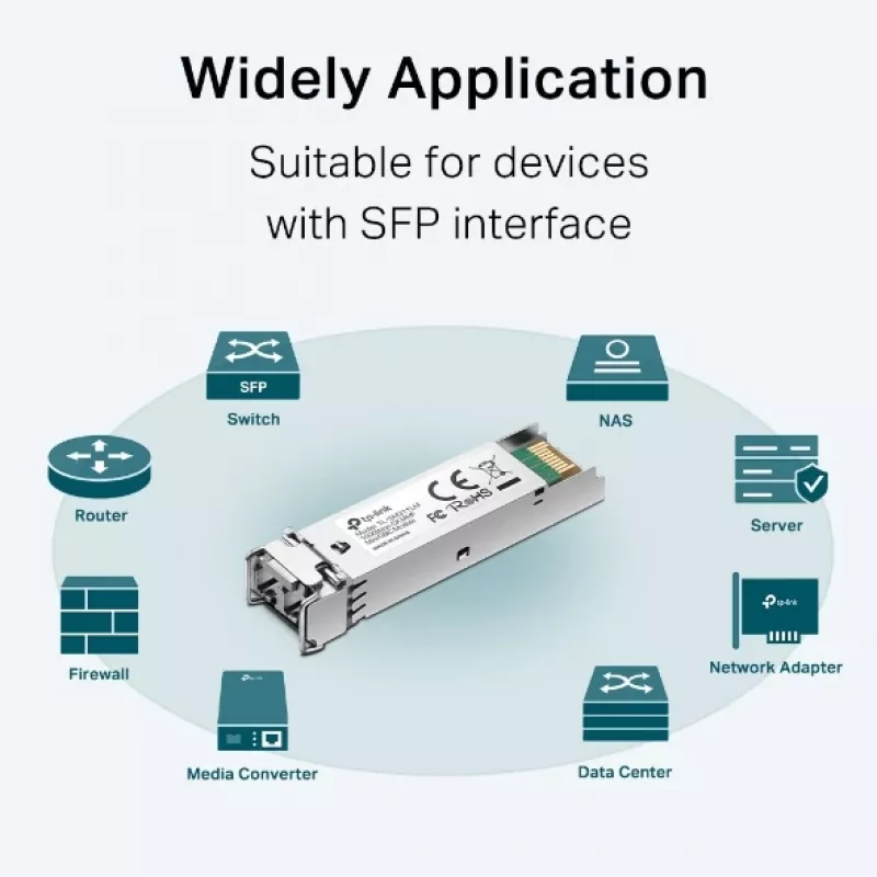 TP-Link SFP 1000BASE-SX LC MiniGBIC Mm šviesolaidinis modulis