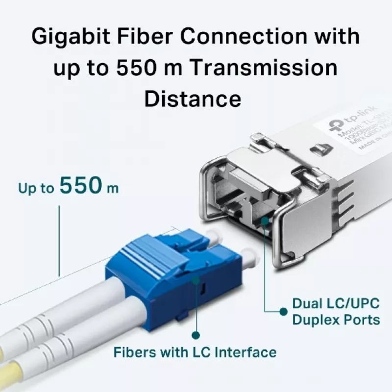 TP-Link SFP 1000BASE-SX LC MiniGBIC Mm šviesolaidinis modulis