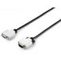 Equip HD15 VGA ilginamasis kabelis, 3 m, VGA kištukas – VGA lizdas, juodas