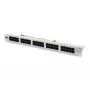 DIGITUS CAT3 ISDN skydinė plokštė, neekranuota 50 prievadų RJ45, 8P4C, LSA, 1U, montavimui į stelažą, spalva pilka RAL 7035