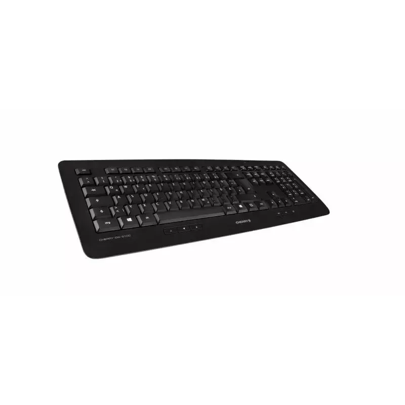 CHERRY DW 5100 belaidis klaviatūros ir pelės rinkinys, QWERTZ vokiškas išdėstymas, juoda spalva