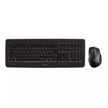 CHERRY DW 5100 belaidis klaviatūros ir pelės rinkinys, QWERTZ vokiškas išdėstymas, juoda spalva