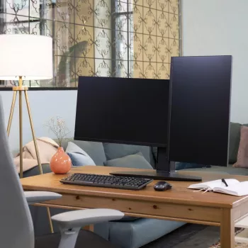 Dviejų monitorių pakėlimo stovas Ergotron Neo Flex 62.2 cm juodas