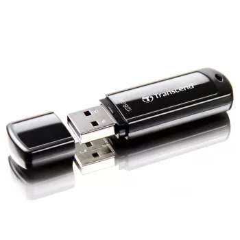 TRANSCEND JetFlash 700 128GB USB 3.0 atmintukas – juodas