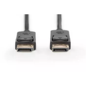 DIGITUS DisplayPort jungiamasis laidas, DP M/M, 15m su fiksavimu, Full HD 1080p juodas