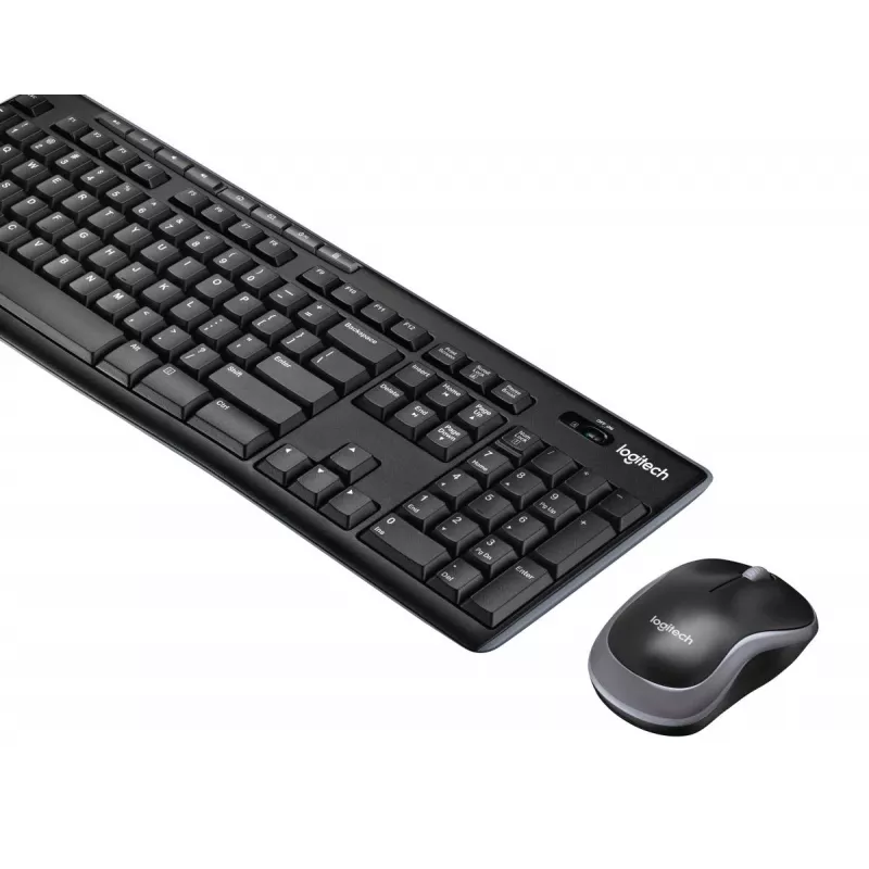 Belaidis klaviatūros ir pelės rinkinys LOGITECH Wireless Desktop Mk270 – Qwertzu Vokiška