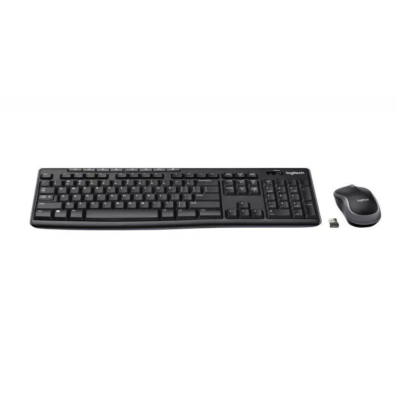 Belaidis klaviatūros ir pelės rinkinys LOGITECH Wireless Desktop Mk270 – Qwertzu Vokiška