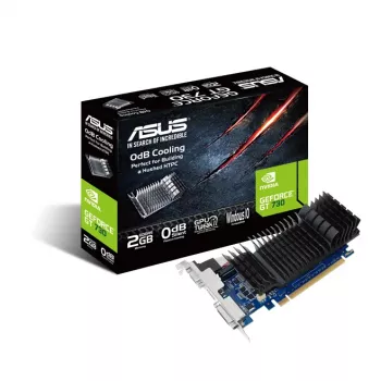 Vaizdo plokštė ASUS GeForce GT 730, 2 GB GDDR5, 64 bit, PCIe 2.0, pasyvus aušinimas