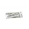 CHERRY G84-4400 klaviatūra su integruotu rutuliniu manipuliatoriumi, PS/2, QWERTZ vokiškas išdėstymas, pilka