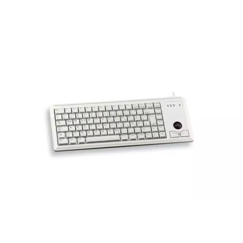 CHERRY G84-4400 klaviatūra su integruotu rutuliniu manipuliatoriumi, PS/2, QWERTZ vokiškas išdėstymas, pilka
