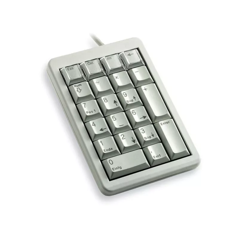 CHERRY G84-4700 skaitmeninis klaviatūros blokas nešiojamam ir stacionariam kompiuteriui USB pilka