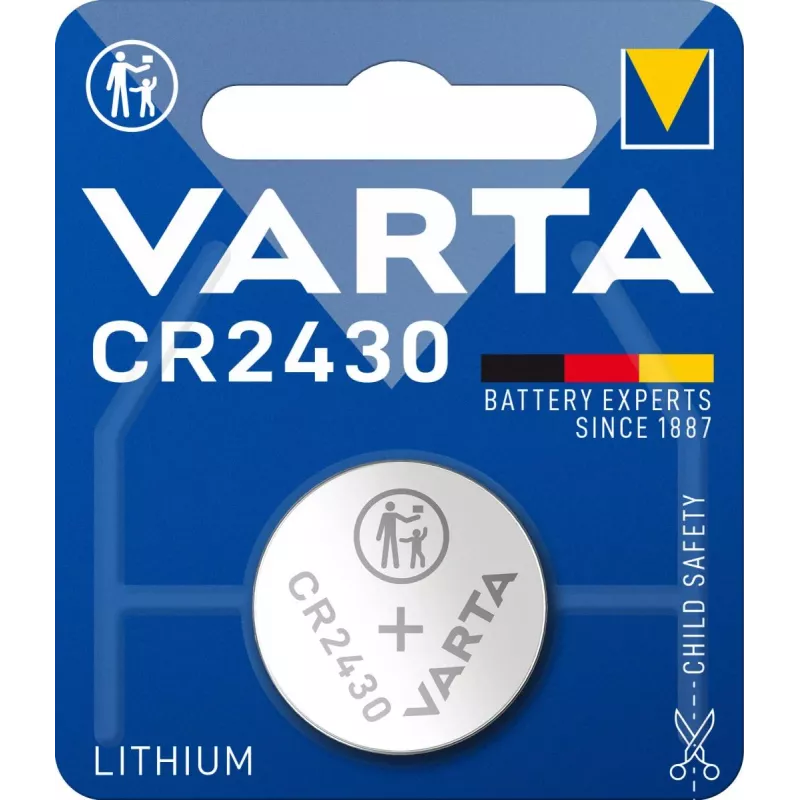 VARTA CR2430 ličio baterija, 3V, monetinė