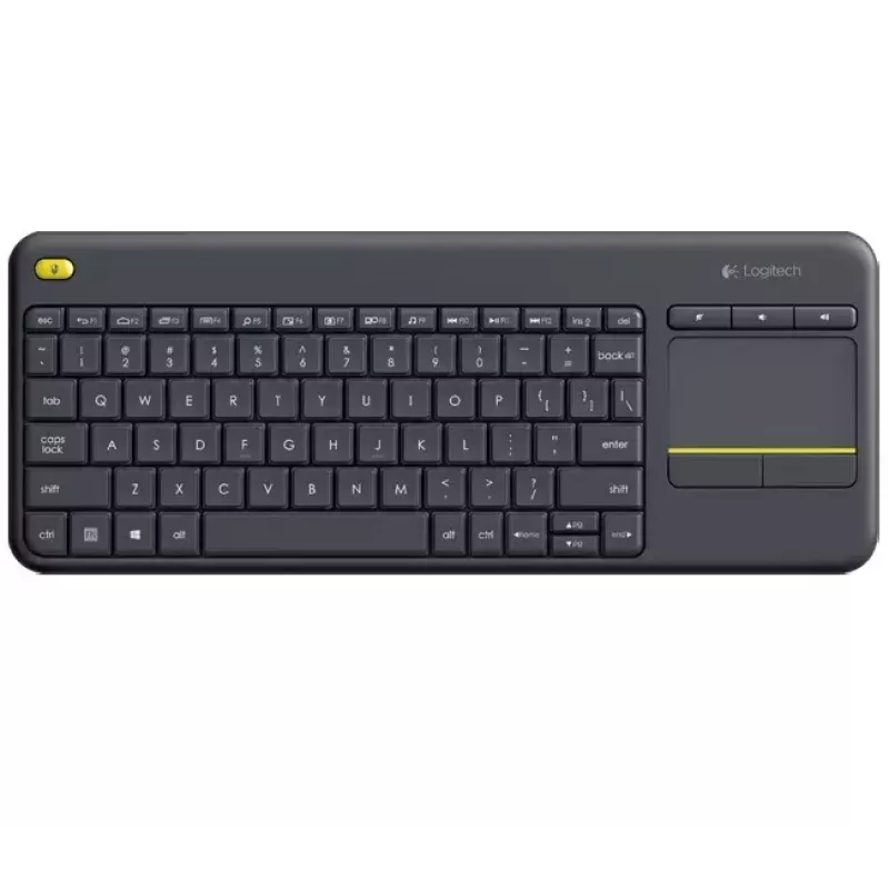LOGITECH belaidė klaviatūra su jutikliniu kilimėliu K400 Plus – juoda – Qwerty Dutch