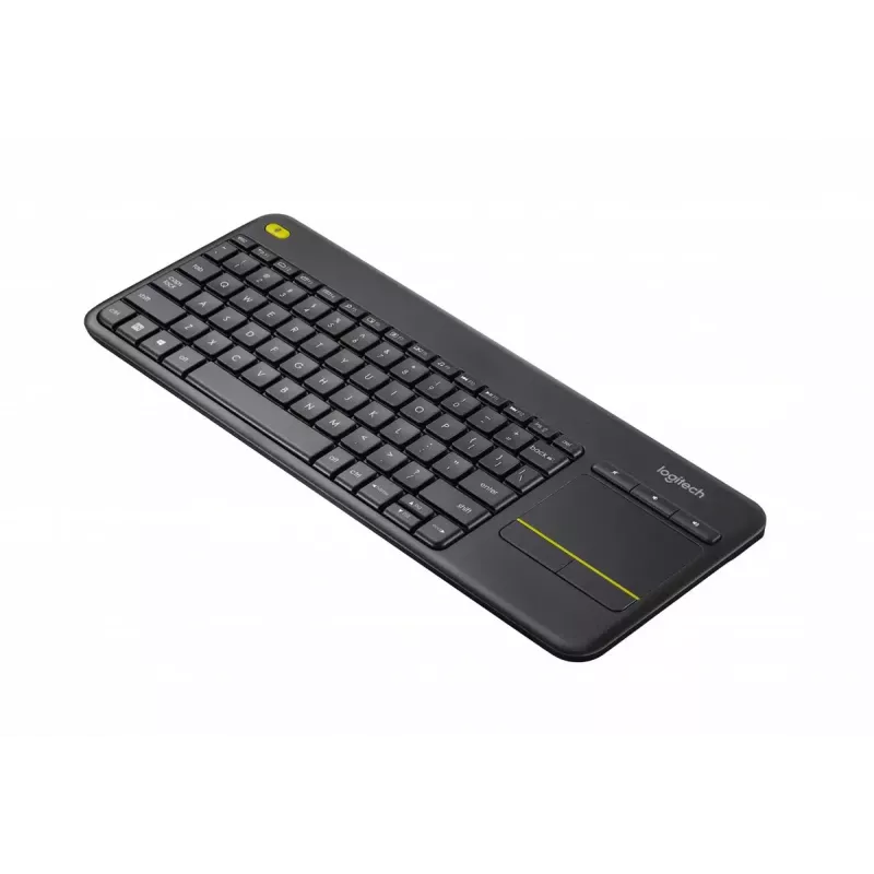 LOGITECH belaidė klaviatūra su jutikliniu kilimėliu K400 Plus – juoda – Qwerty Dutch